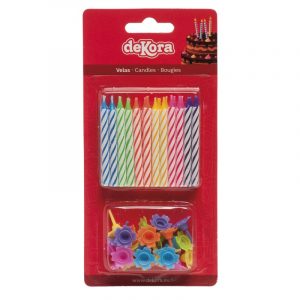 Blister 24 Velas Colores