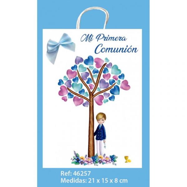 Bolsa Pequeña Lazo Comunión Niño árbol