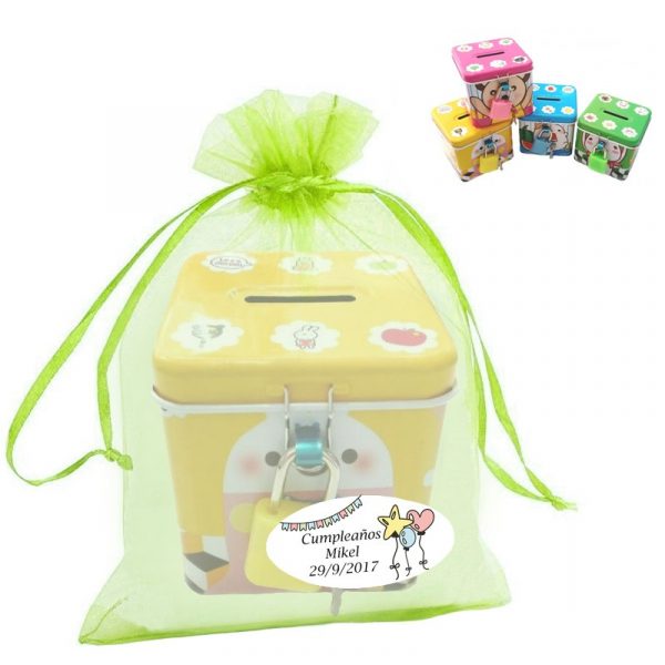 Hucha En Bolsa De Organza Personalizada
