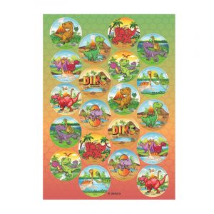Pack de 20 Mini Discos Dinosaurios