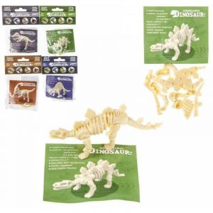 Puzzles De Dinosaurios. Construcción Pequeña Figura En 3d