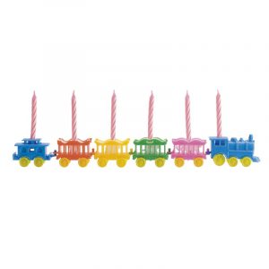 Tren De Colores Con Velas